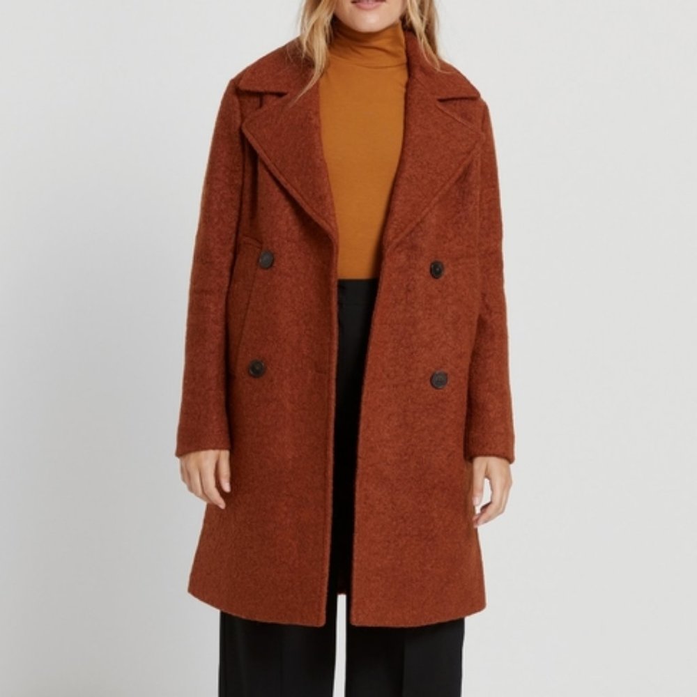 Frank & Oak Skye Wool Coat Cardamom S P (XS, XXS)